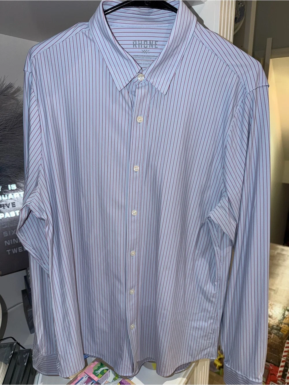 Used - Set of 5 - Rhone Men's State of Mind Button Down Shirts - All Size L - Picture 3 of 11